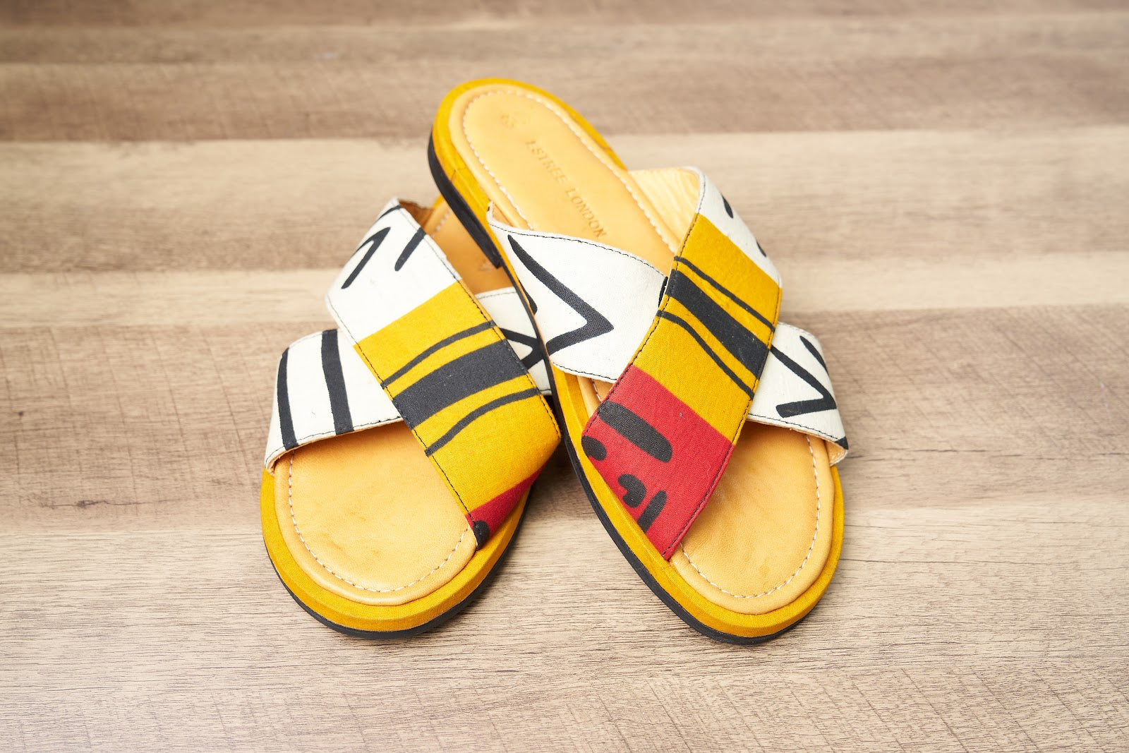 Ankara palm slippers