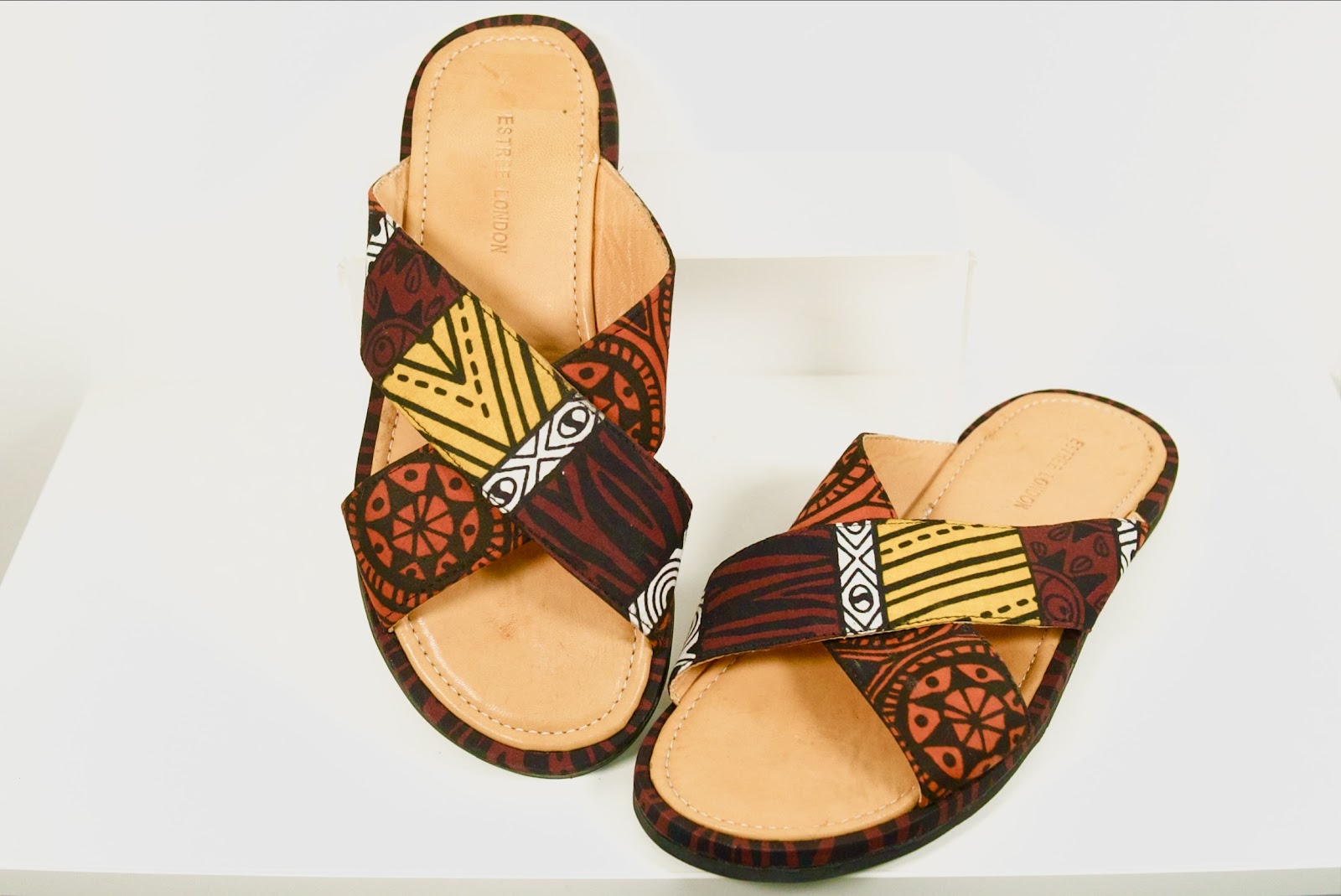 Ankara palm slippers