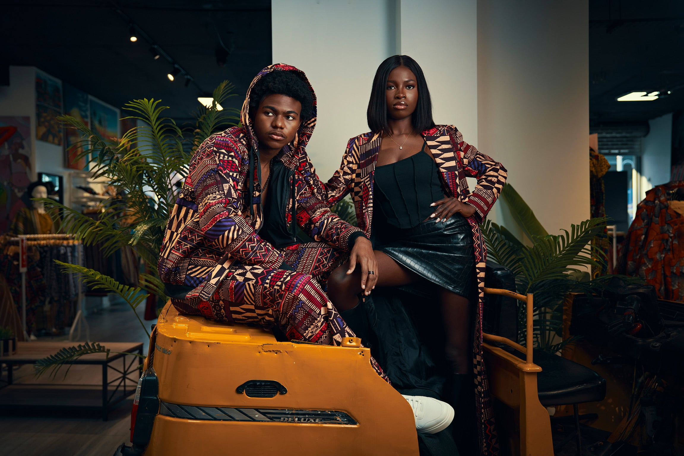 Ankara long jacket