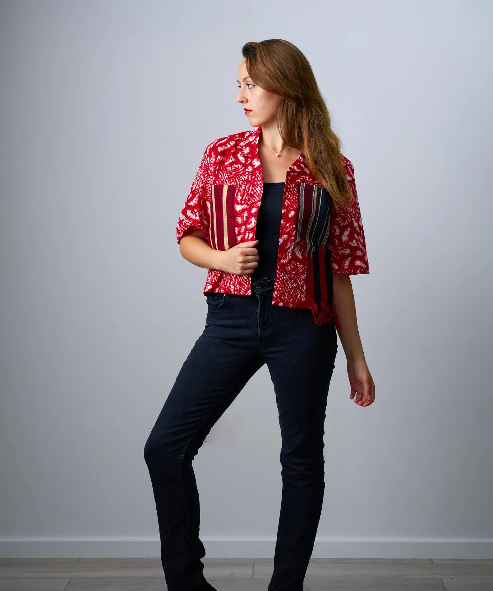 Aso-Oke Short Kimono