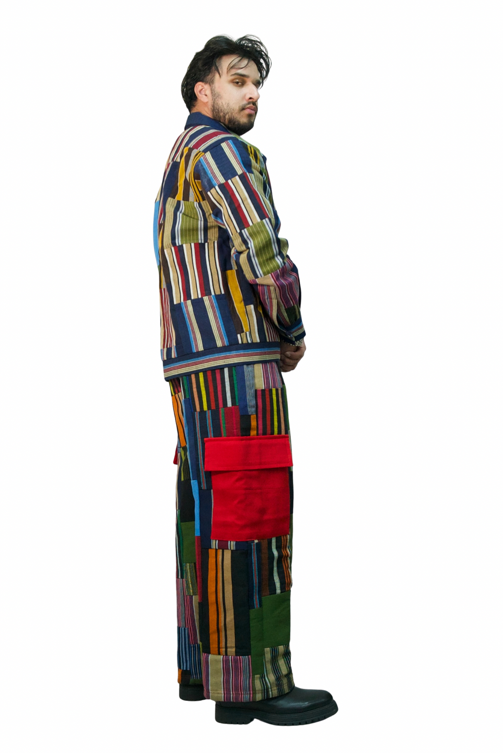 Aso oke cargo pants