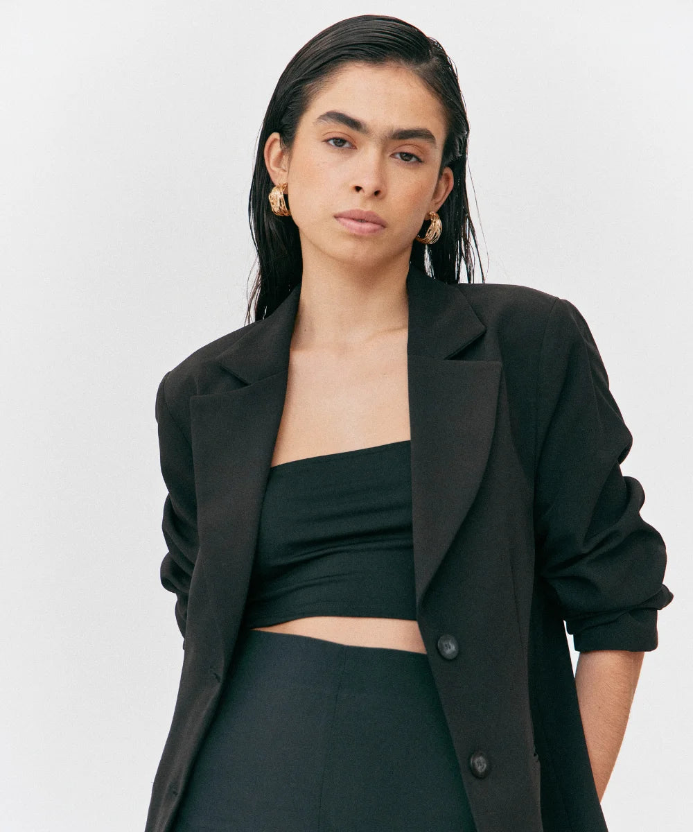 Elegant Dark Green Blazer for Women